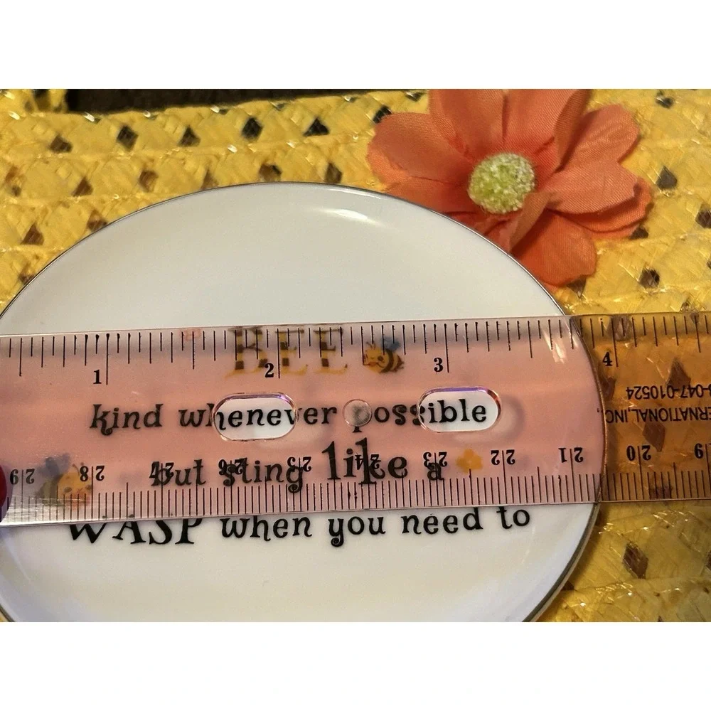 Bee Kind Whenever Possible But Sting Like A Wasp - New - Mini Trinket Ring Dish - Picture 7 of 8
